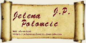 Jelena Polomčić vizit kartica